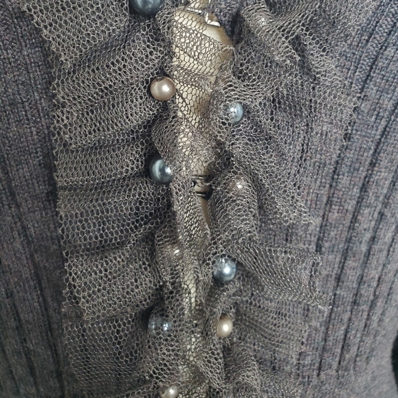 EMPORIO ARMANI Peplum Balloon Sleeve Sweater 8. - Picture 9 of 12